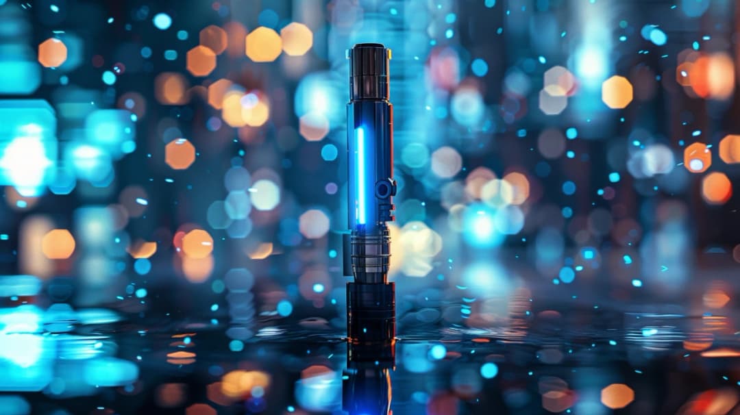 Miecz świetlny jako rekwizyt: niezwykłe ujęcia w fotografii