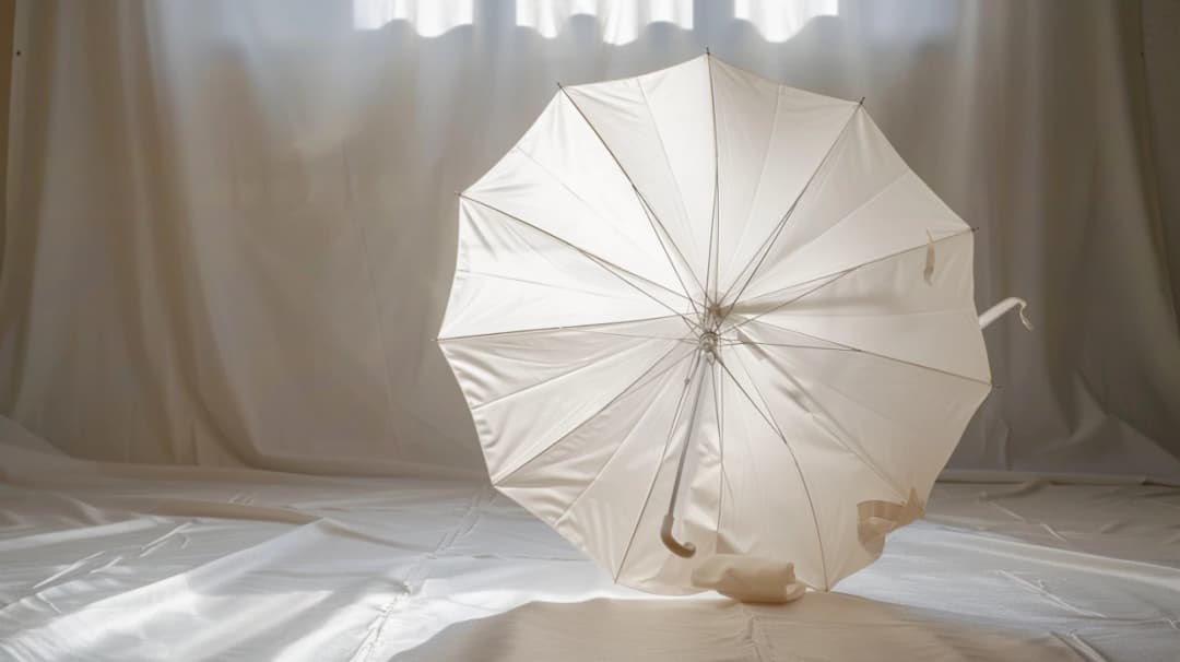 Białe parasole fotograficzne - doskonała kontrola nad światłem